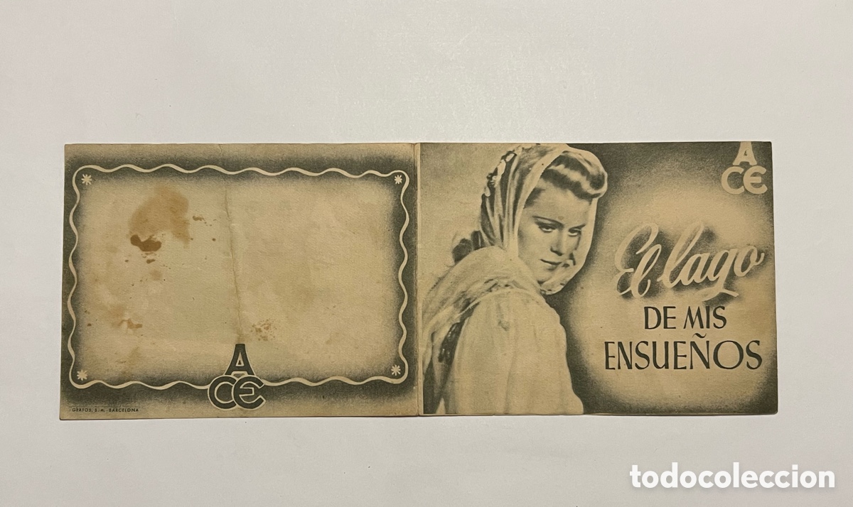 Cine: EL LAGO DE MIS SUE&Ntilde;OS - PROGRAMA DE CINE DOBLE.. sin publicidad&hellip; (h.1945?) - Foto 2