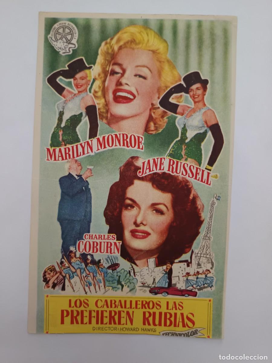 Cine: PROGRAMA DE CINE LOS CABALLEROS LAS PREFIEREN RUBIAS - Foto 1