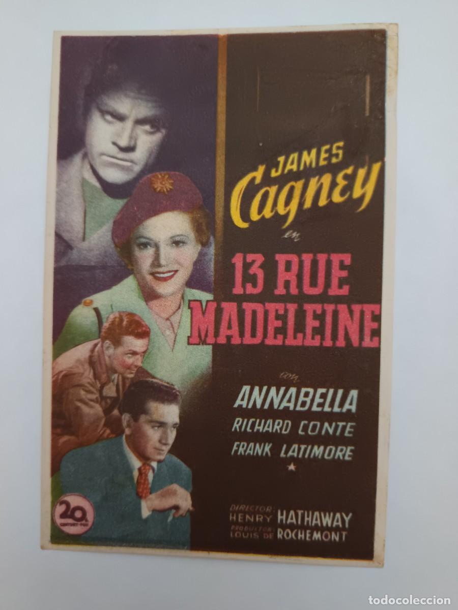 Cine: PROGRAMA DE CINE 13 RUE MADELEINE - Foto 1