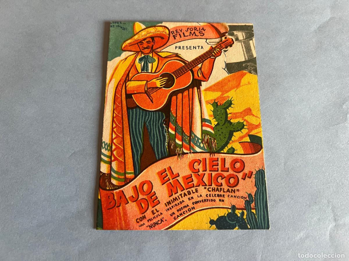 Cine: BAJO EL CIELO DE M&Eacute;XICO. Programa troquelado. - Foto 1