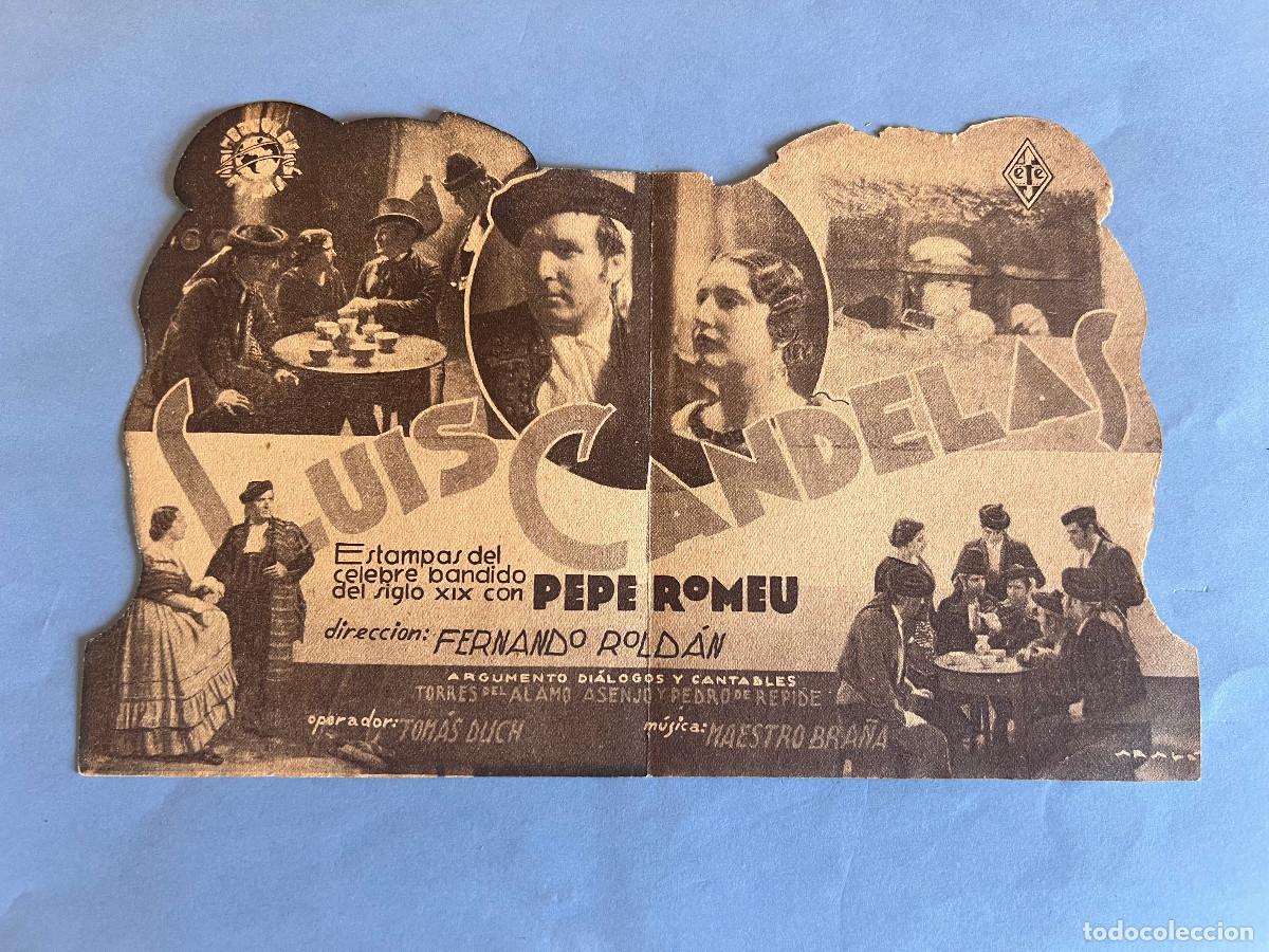 Cine: LUIS CANDELAS. Programa troquelado doble. - Foto 2