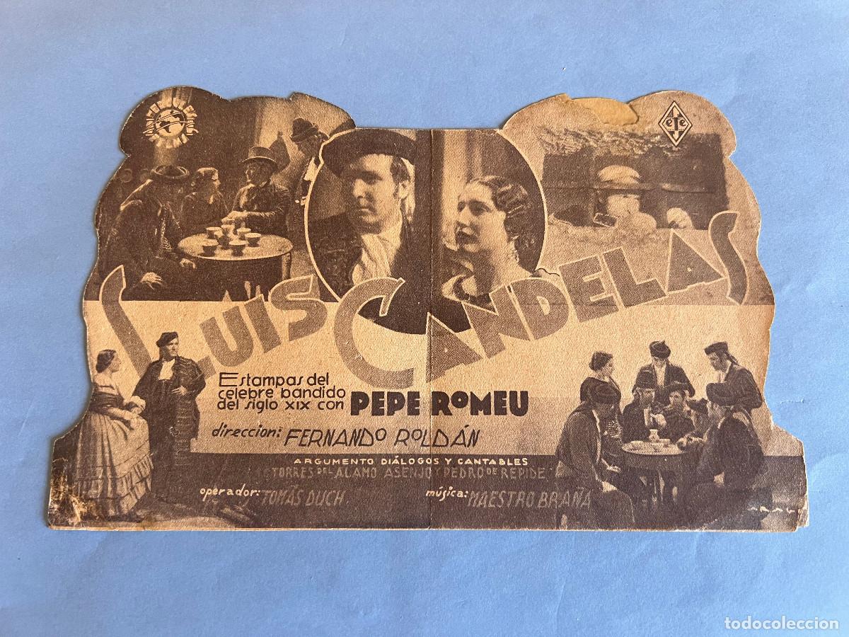 Cine: LUIS CANDELAS. Programa troquelado doble. - Foto 2