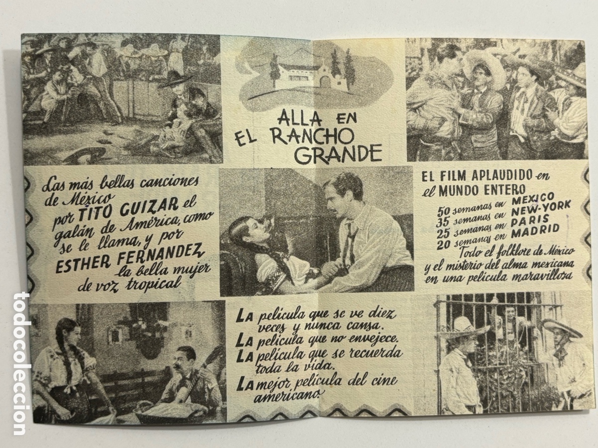 Cine: Programa all&aacute; en el rancho grande Tito Guizar A18 - Foto 2
