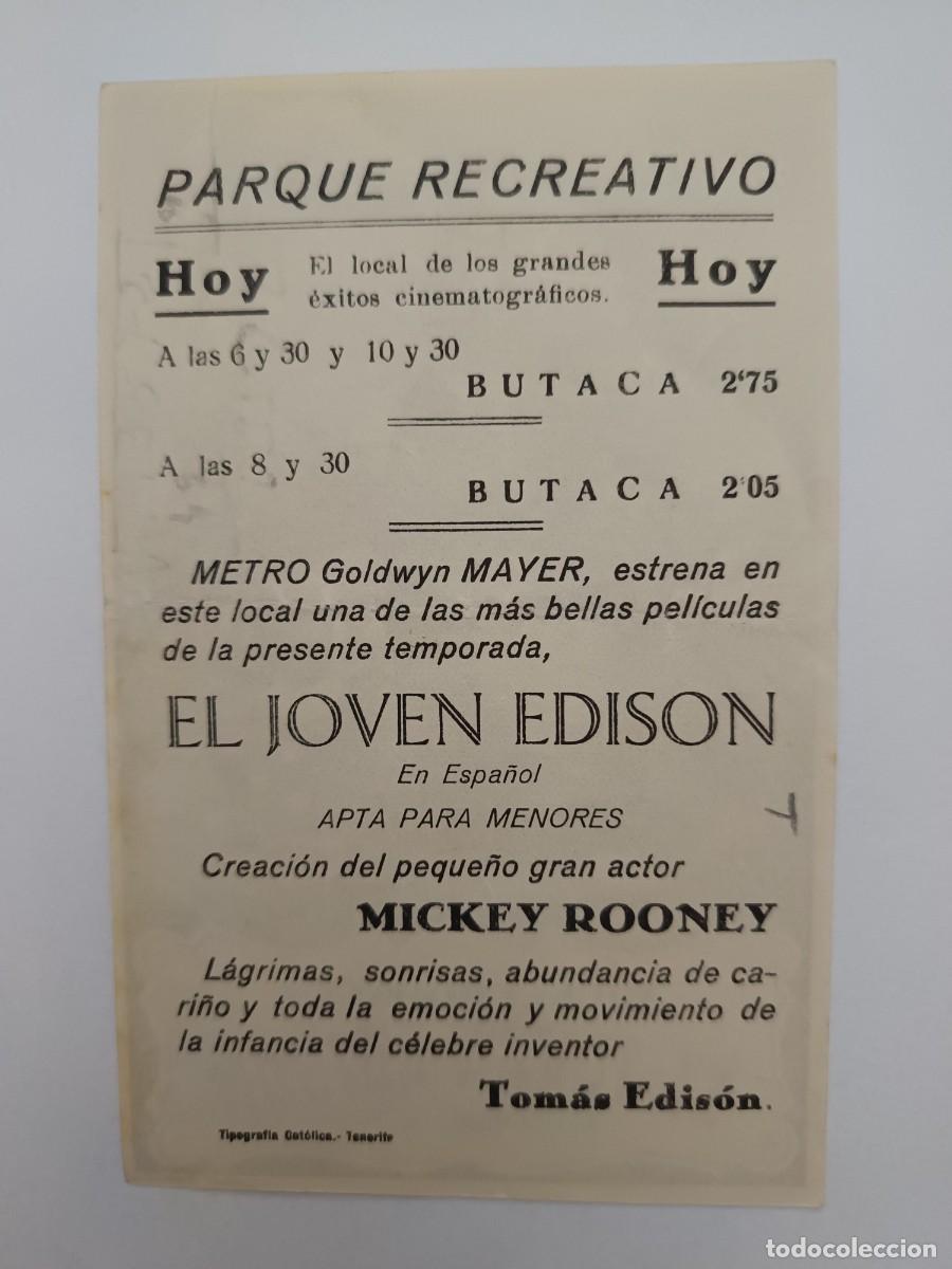 Cine: PROGRAMA DE CINE EL JOVEN EDISON - Foto 2