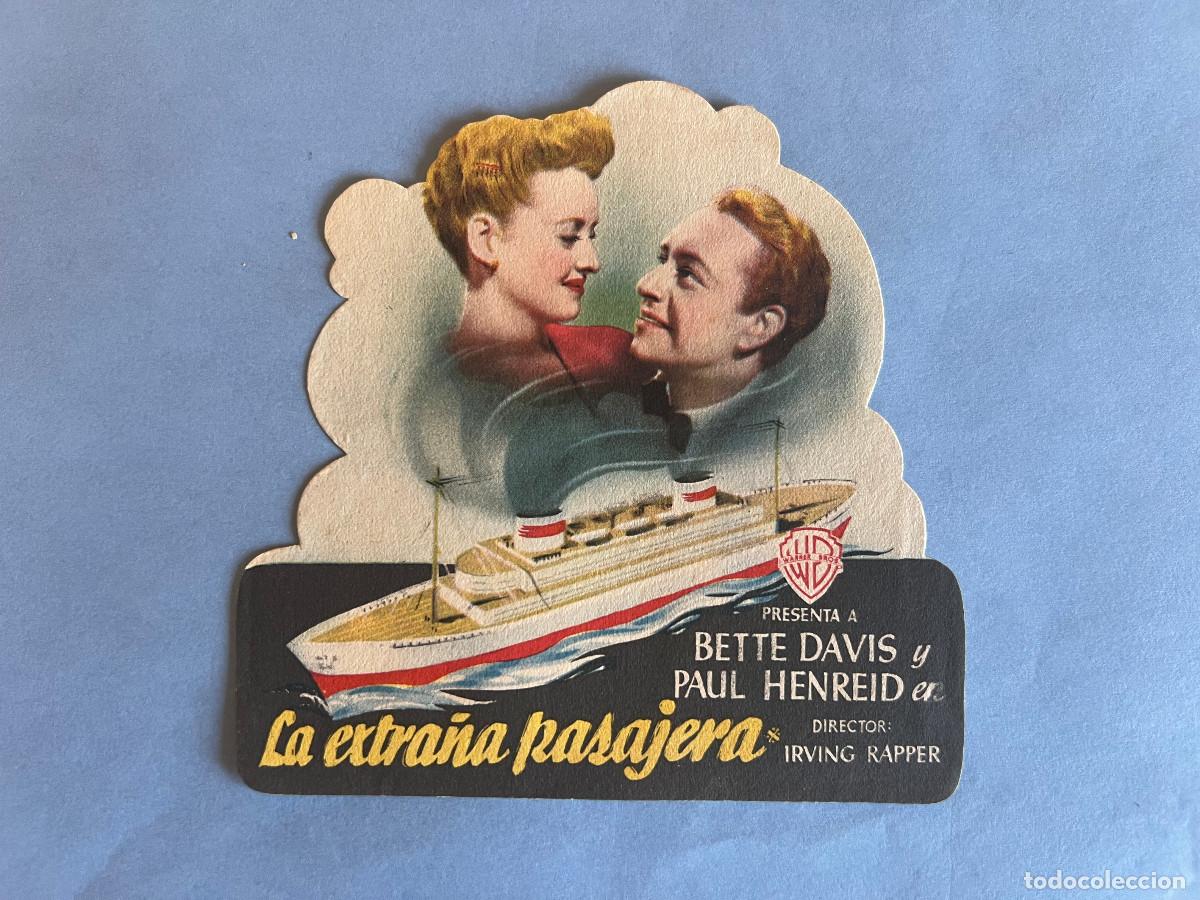 Cine: LA EXTRA&Ntilde;A PASAJERA. Programa troquelado. Bette Davis - Foto 1