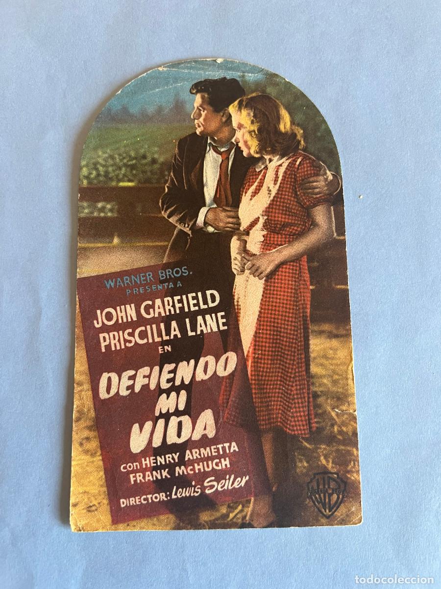 Cine: DEFIENDO MI VIDA. Programa troquelado simple. John Garfield - Foto 1