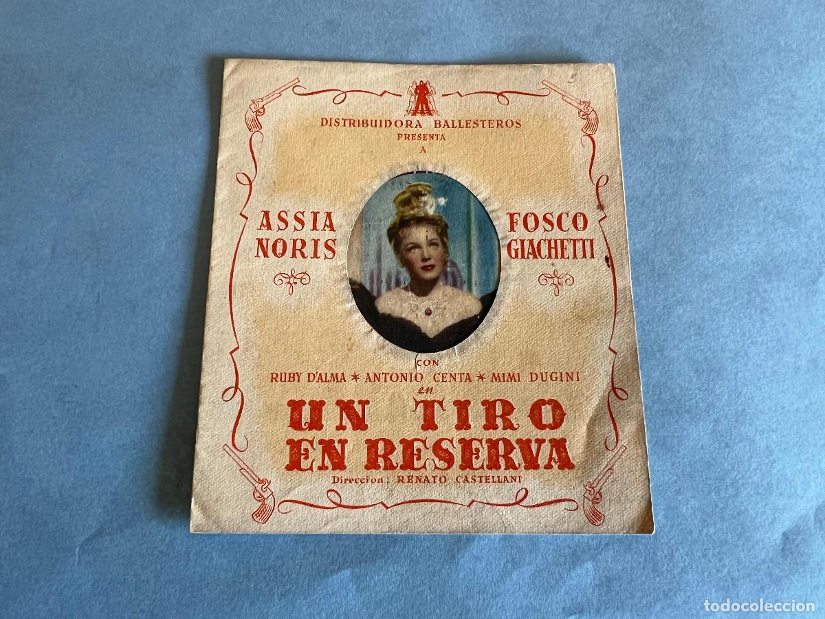 Cine: UN TIRO EN RESERVA. Programa troquelado doble 1943. - Foto 1