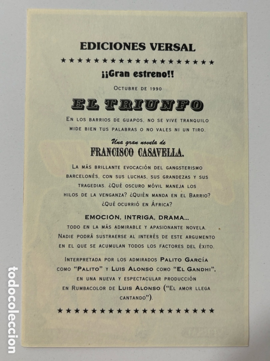 Cine: Programa el triunfo palito Ortega con publicidad A18 - Foto 2