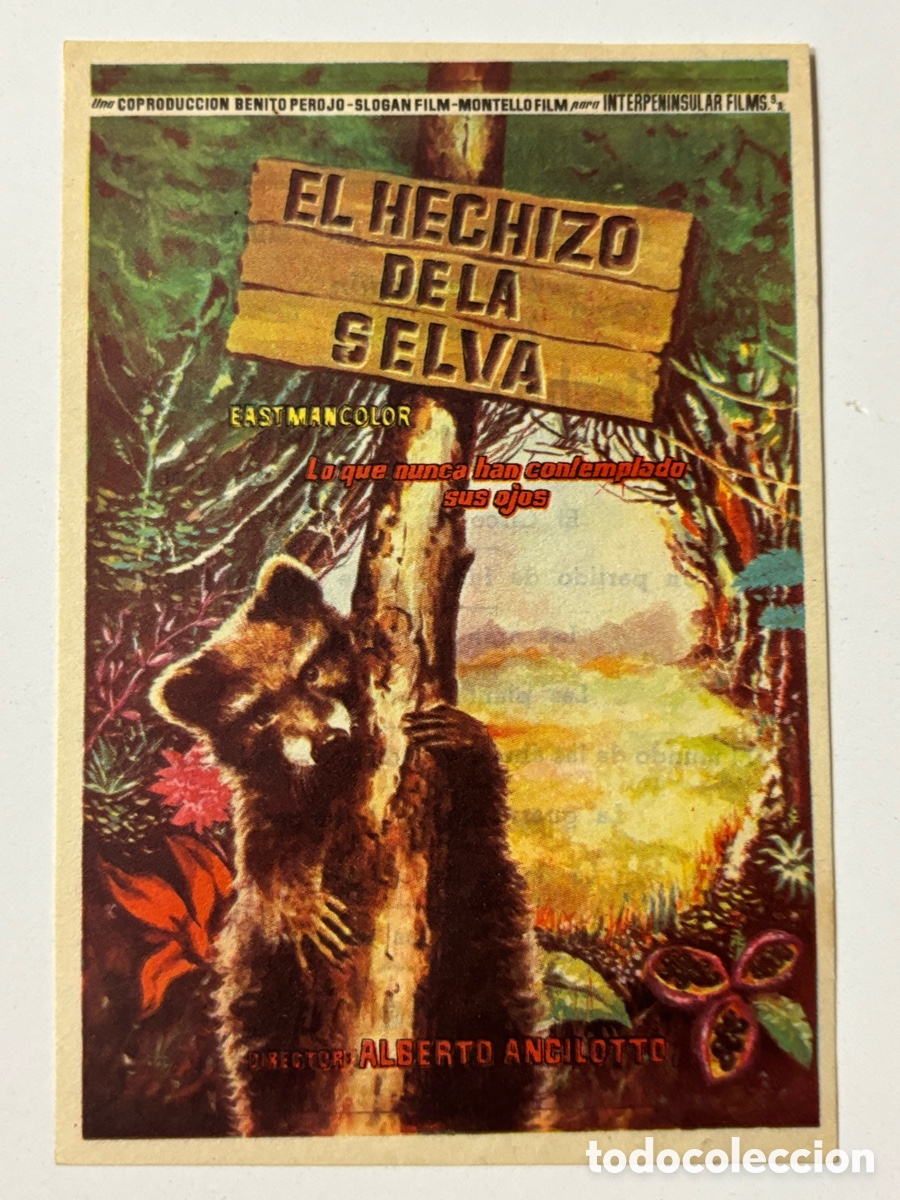 Cine: Programa el hechizo de la selva con publicidad teatro uni&oacute;n jaquesa Jaca A17 - Foto 1