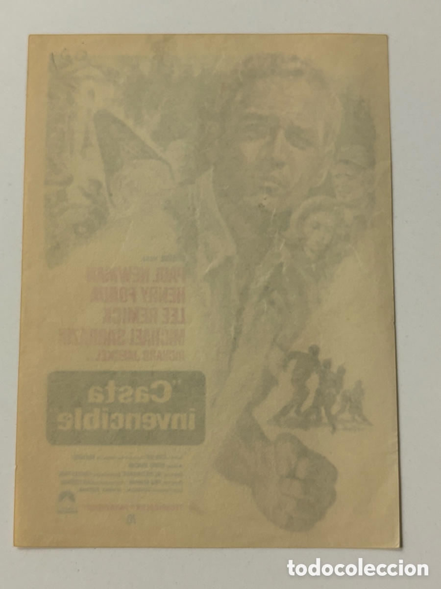 Cine: Programa casta invencible Paul Newman A19 - Foto 2
