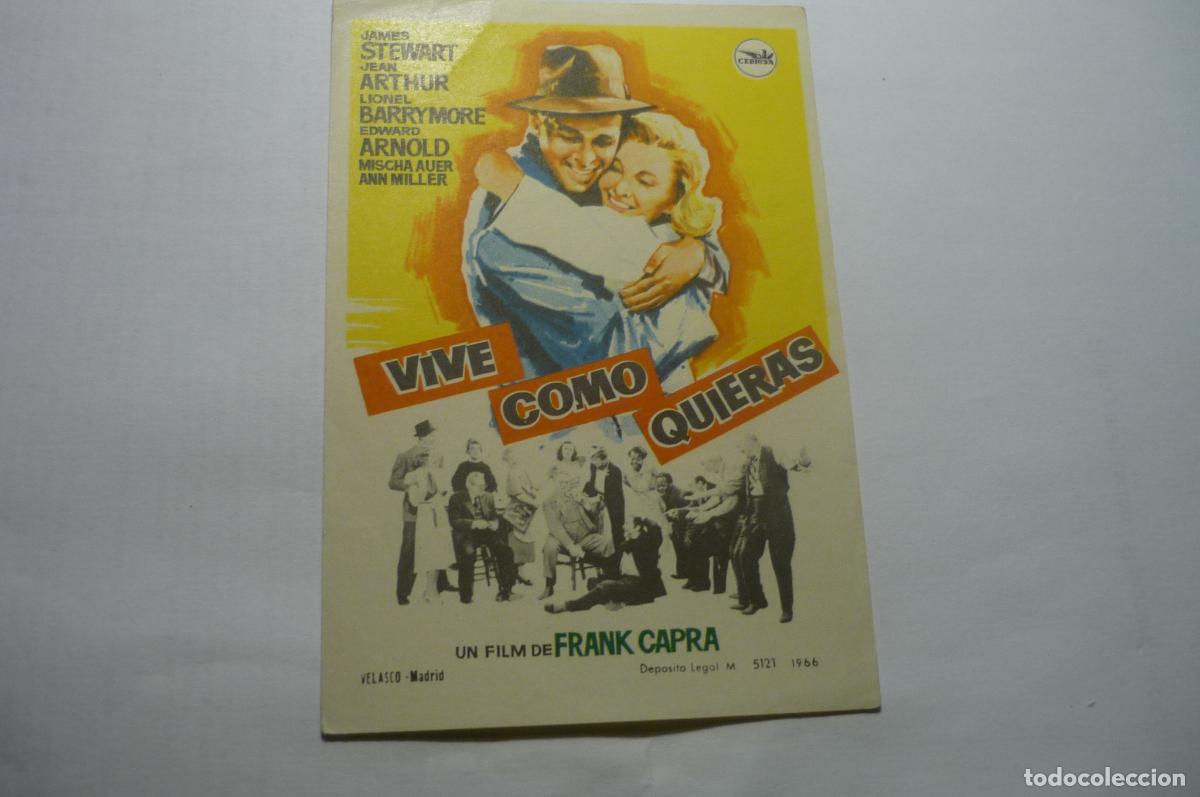 Cine: PROGRAMA VIVE COMO QUIERAS,.JAMES STEWART - Foto 1
