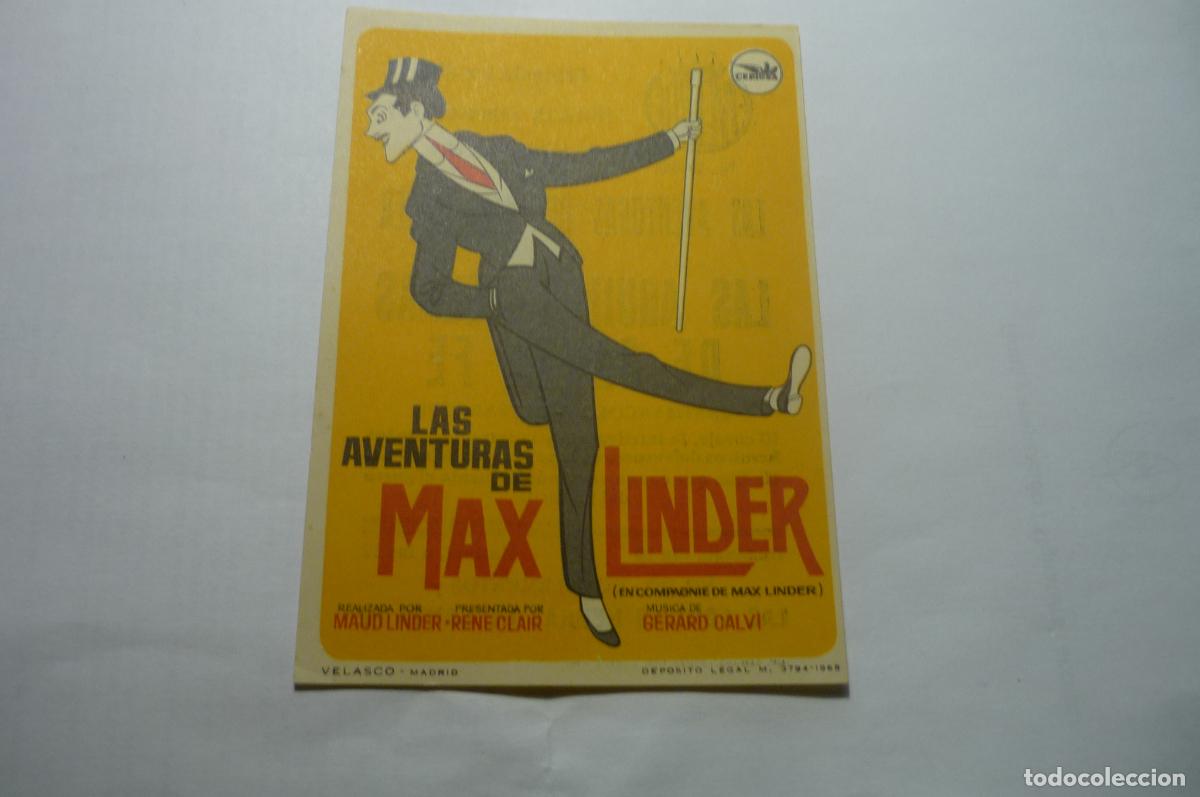Cine: PROGRAMA LAS AVENTURAS DE MAX LINDER,.PUBLICIDAD AVENIDA REUS - Foto 1