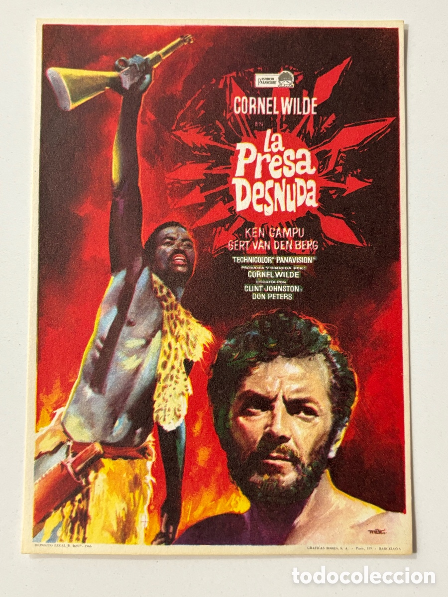 Cine: Programa la presa desnuda Cornel wilde A19 - Foto 1