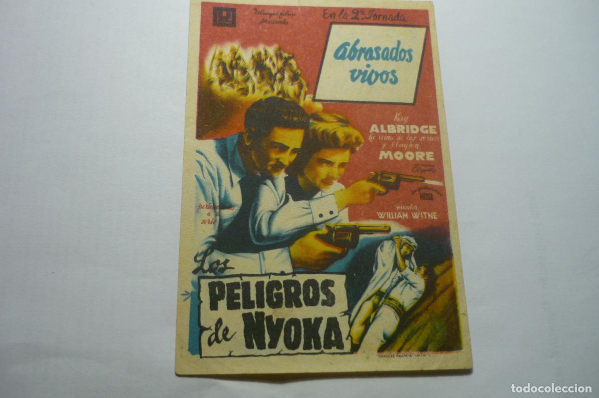 Cine: programa los peligros de nyoka.-abrasados vivos -publicidad - Foto 1