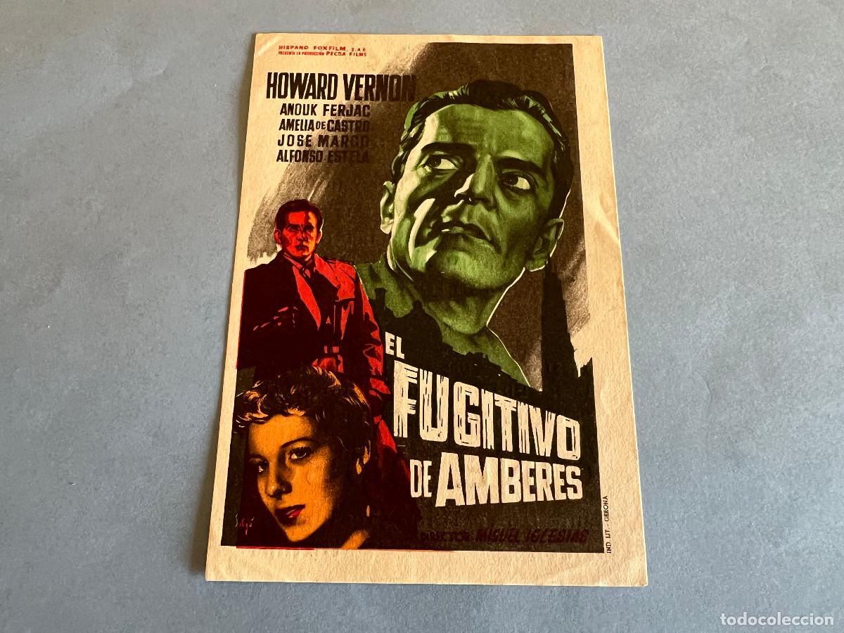 Cine: EL FUGITIVO DE AMBERES. Programa de mano Solig&oacute;. - Foto 1