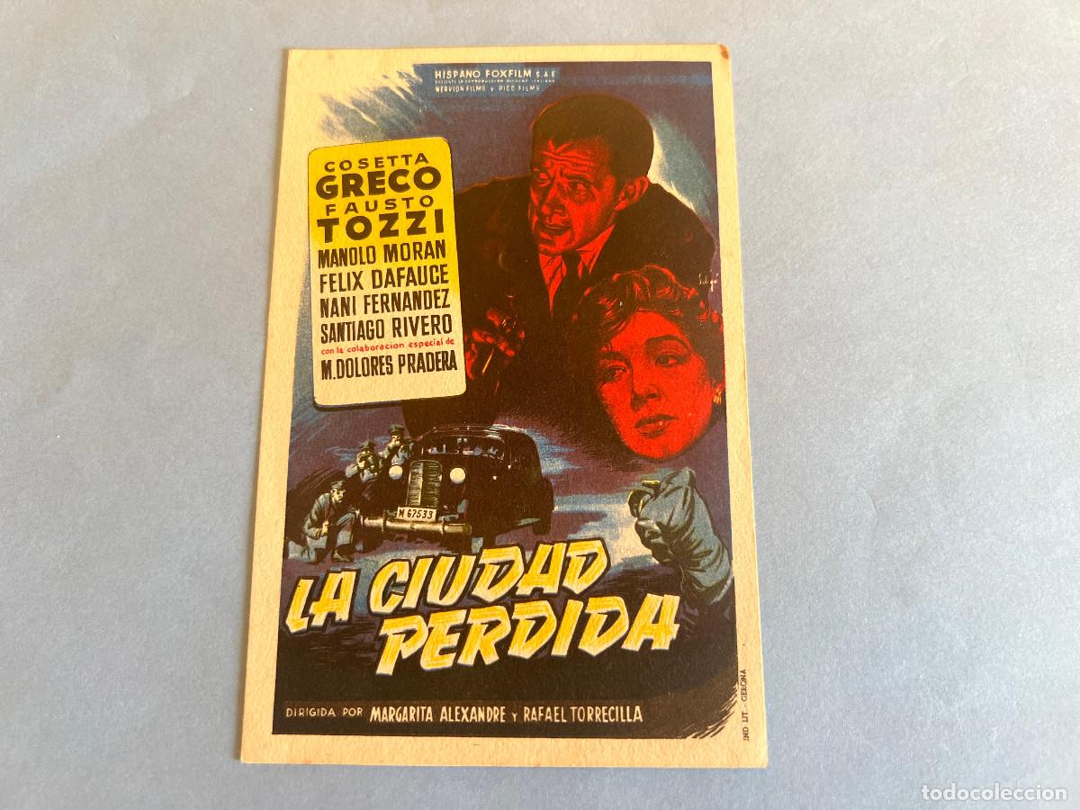 Cine: LA CIUDAD PERDIDA. Programa de mano Solig&oacute;. - Foto 1