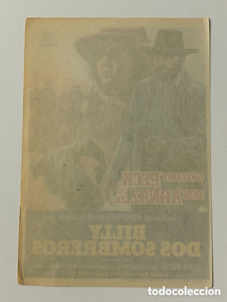 Cine: Programa billy dos sombreros Gregory Peck A19 - Foto 2