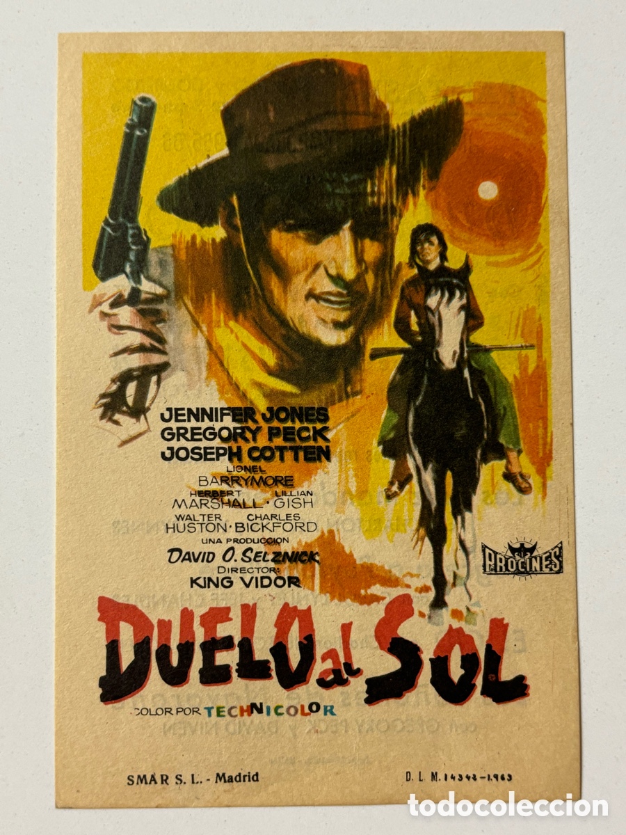 Cine: Programa duelo al sol Gregory Peck con publicidad cine fantas&iacute;o A19 - Foto 1