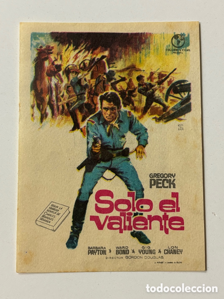 Cine: Programa solo el valiente gregory peck A19 - Foto 1