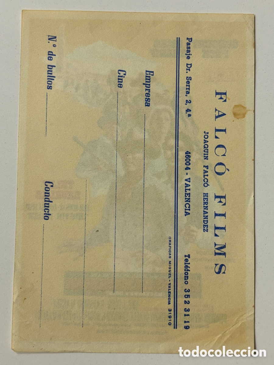 Cine: Programa el oro de mackenna gregory peck con publicidad falco films A19 - Foto 2