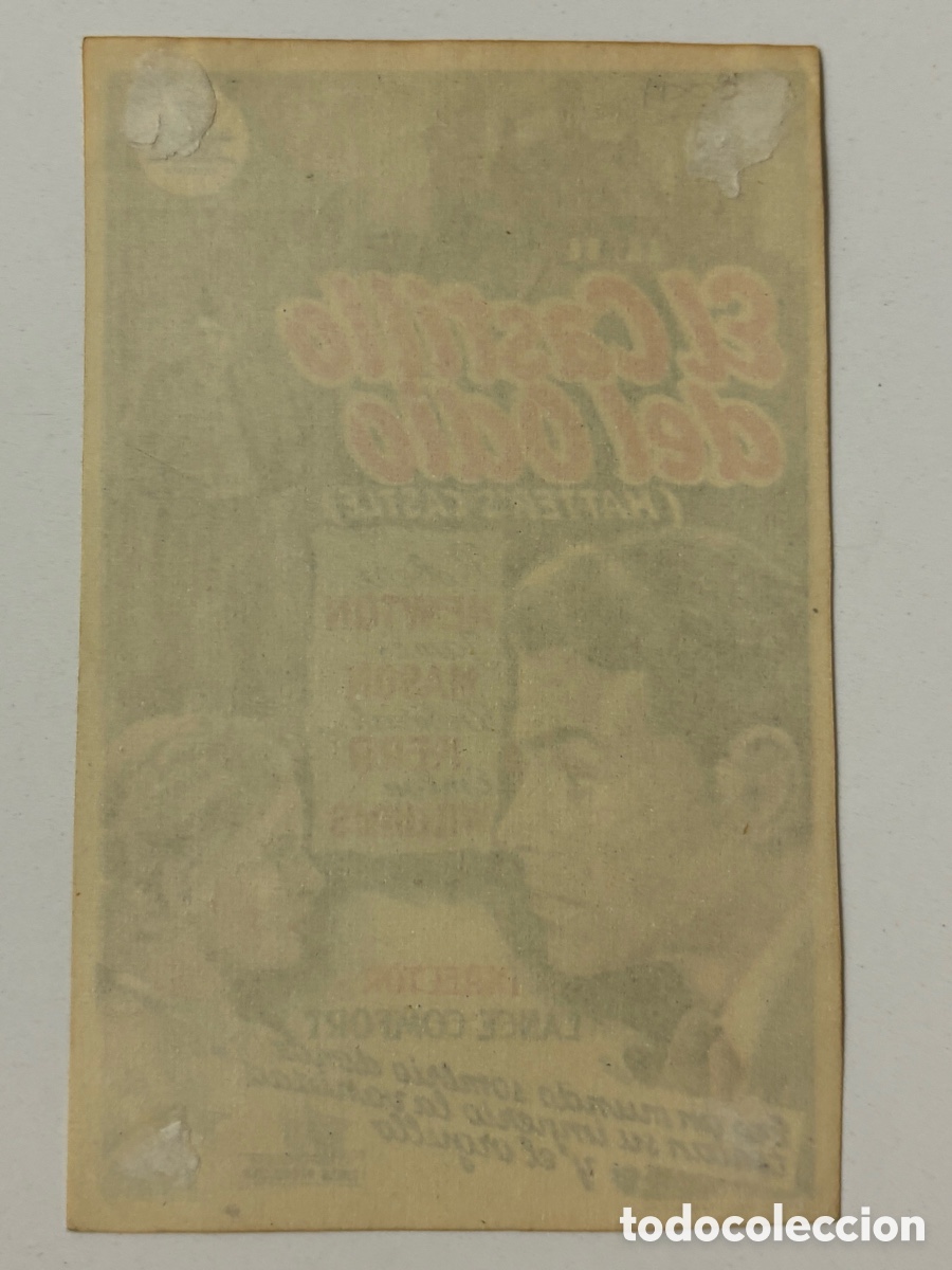 Cine: Programa el castillo del odio Robert Newton A19 - Foto 2