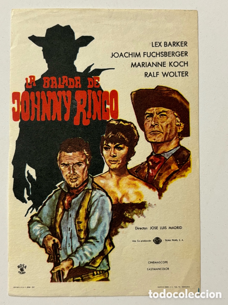 Cine: Programa la balada de johnny Ringo lex barker A19 - Foto 1