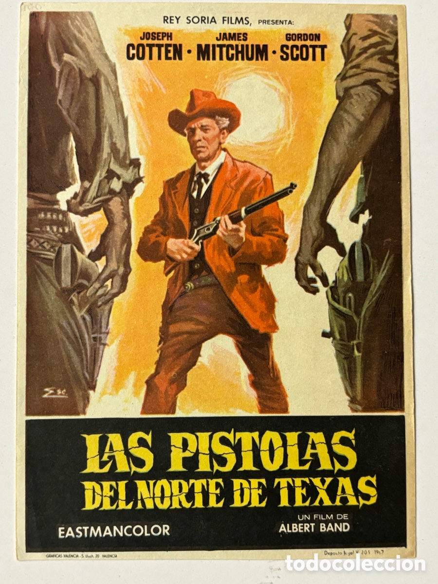 Cine: Programa las pistolas del norte de texas Joseph cotten A19 - Foto 1