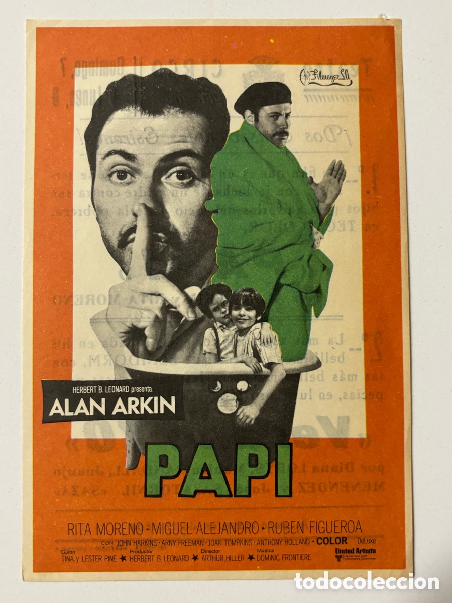 Cine: Programa papi Alan arkin con publicidad teatro circo Orihuela A19 - Foto 1