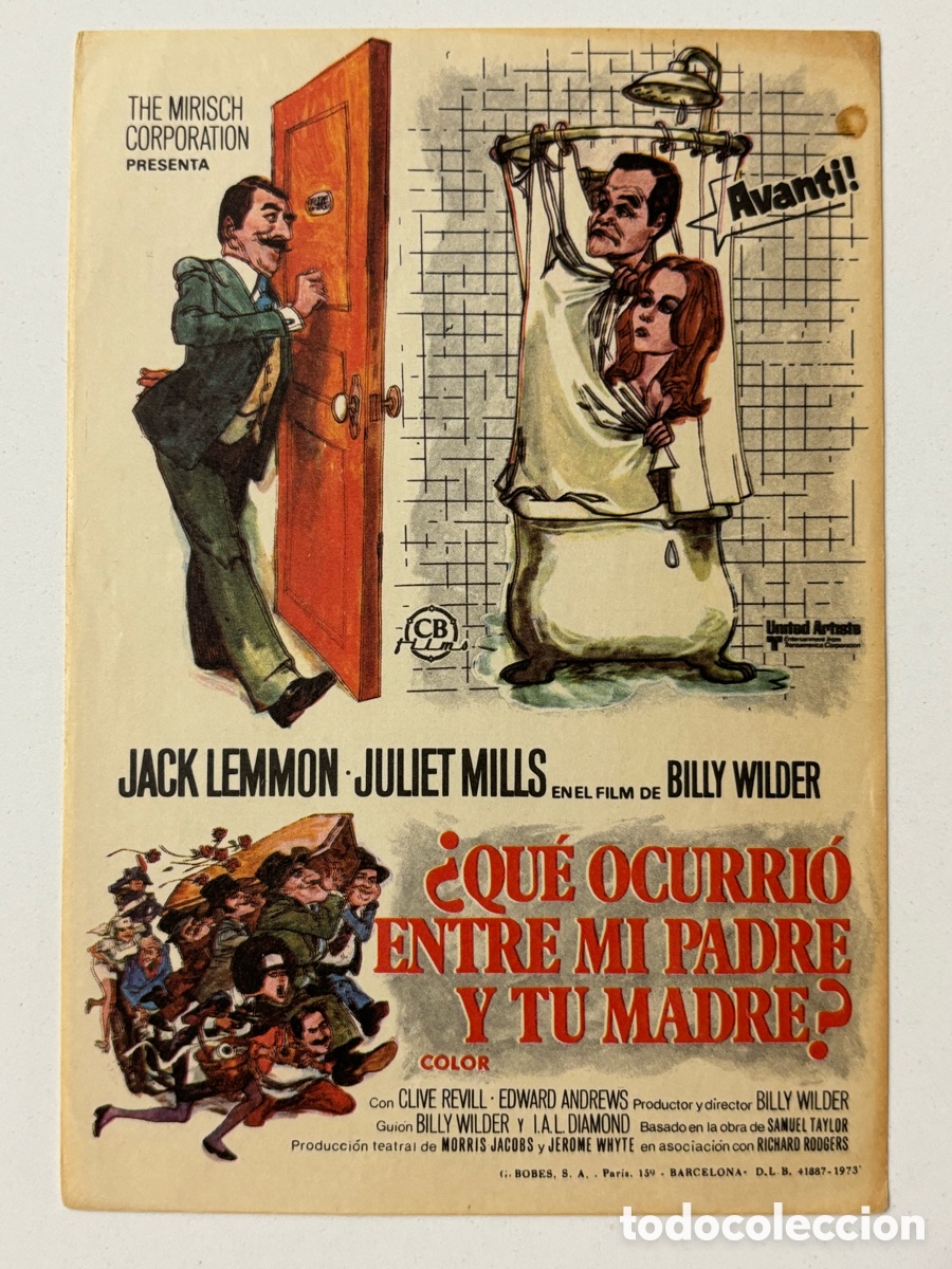 Cine: Programa que ocurri&oacute; entre mi padre y tu madre jack lemmon A19 - Foto 1