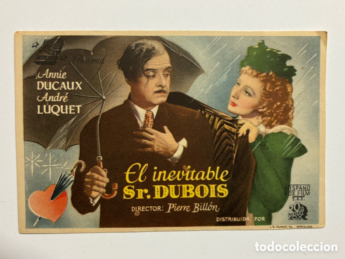 Cine: Programa el inevitable se dubois Annie Ducaux A19 - Foto 1