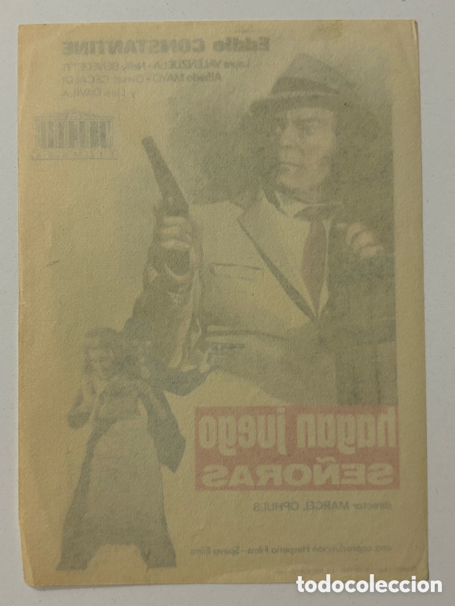 Cine: Programa hagan juego se&ntilde;oras Eddie constantine A19 - Foto 2