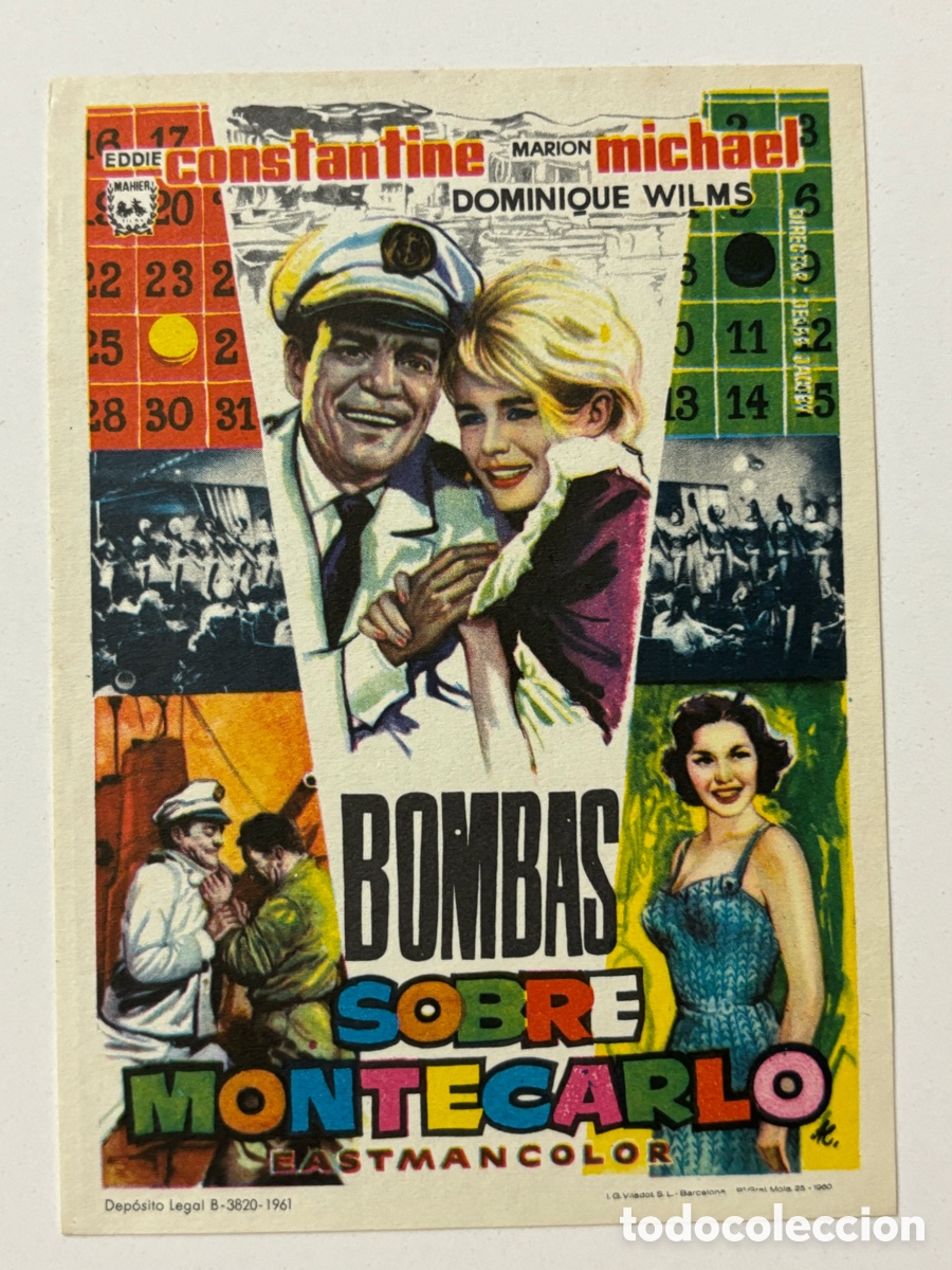 Cine: Programa bombas sobr&eacute; Montecarlo Eddie constantine A19 - Foto 1