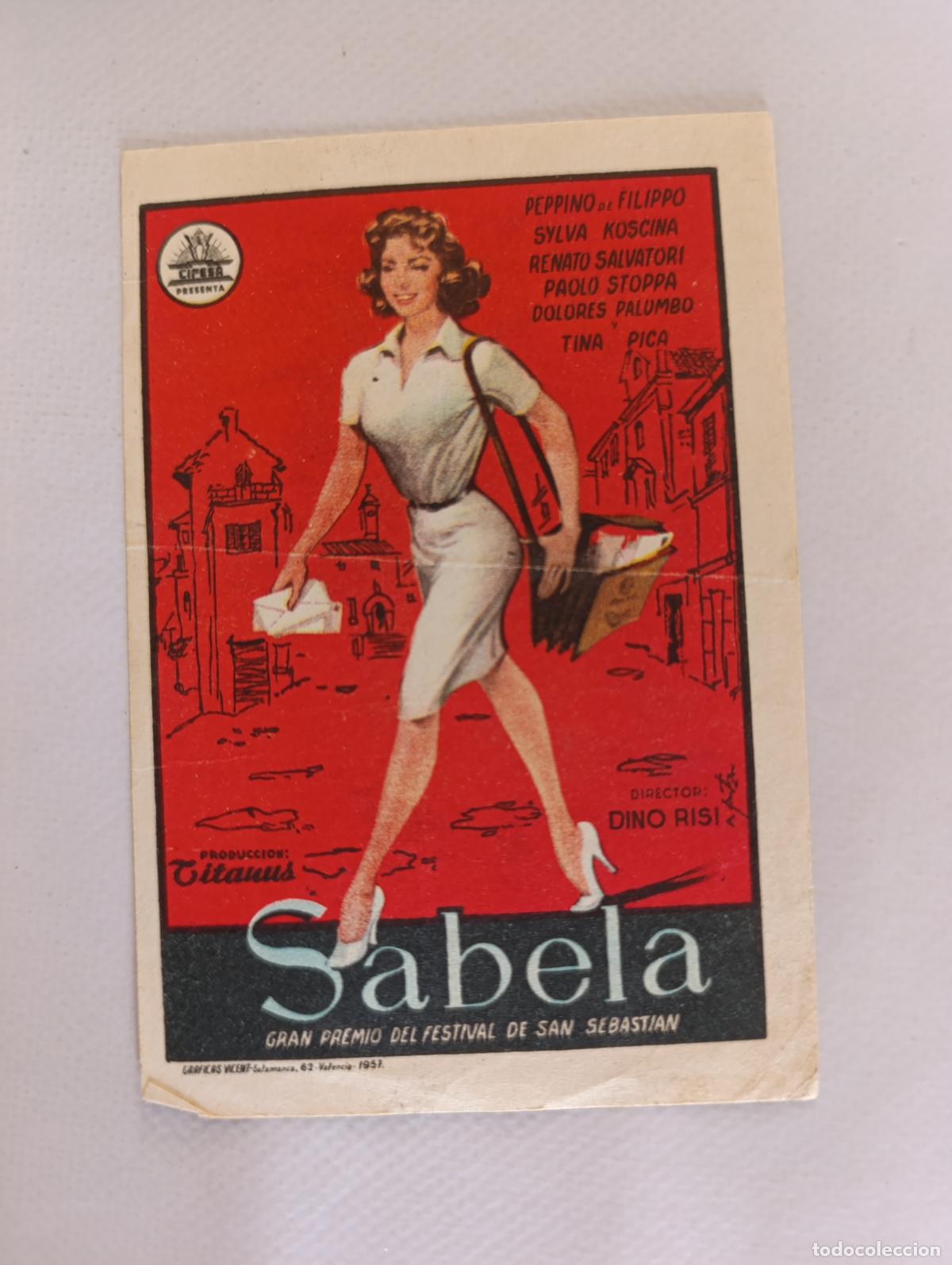 Cine: FOLLETO DE MANO - SABELA (147) - Foto 1