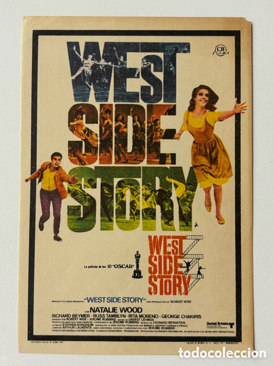 Cine: Programa west side story Natalie Wood A19 - Foto 1
