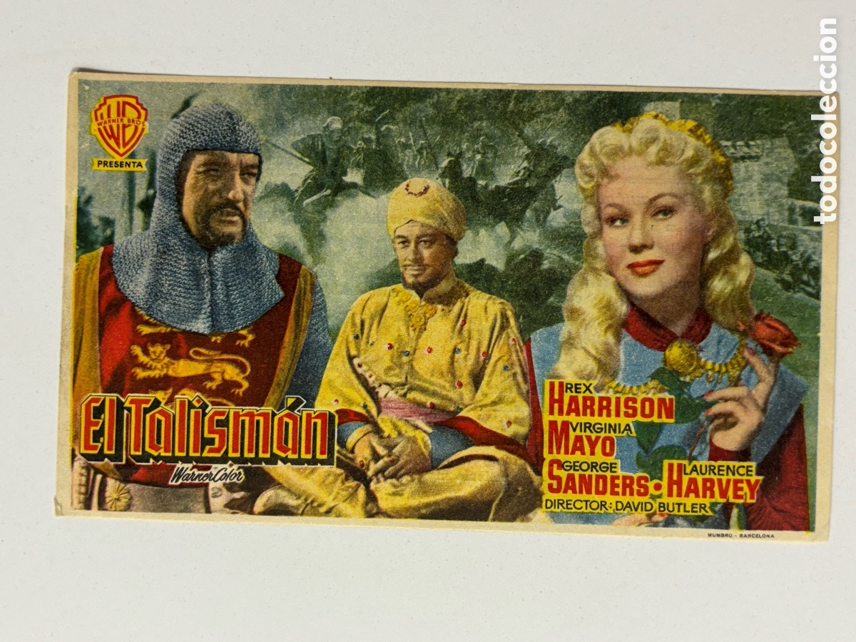 Cine: Programa el talism&aacute;n Rex Harrison con publicidad teatro regio Yecla A19 - Foto 1