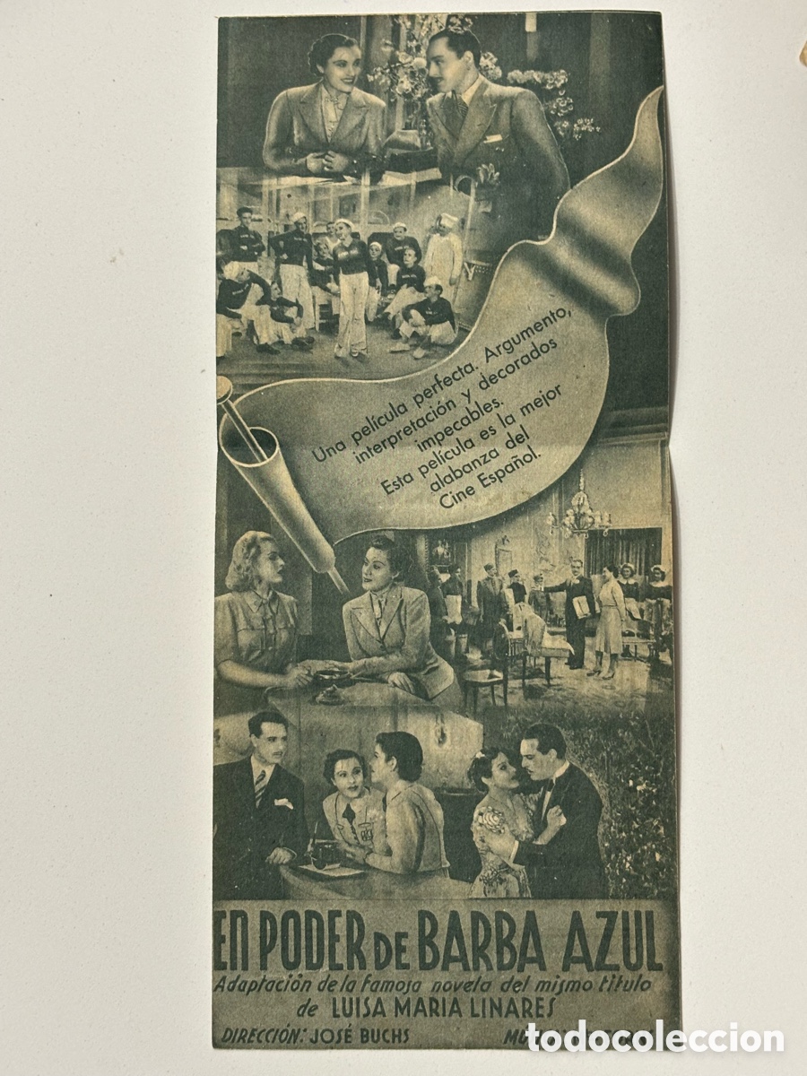 Cine: Programa el poder de barba azul Mary delgado con publicidad teatro cine chiva A20 - Foto 2