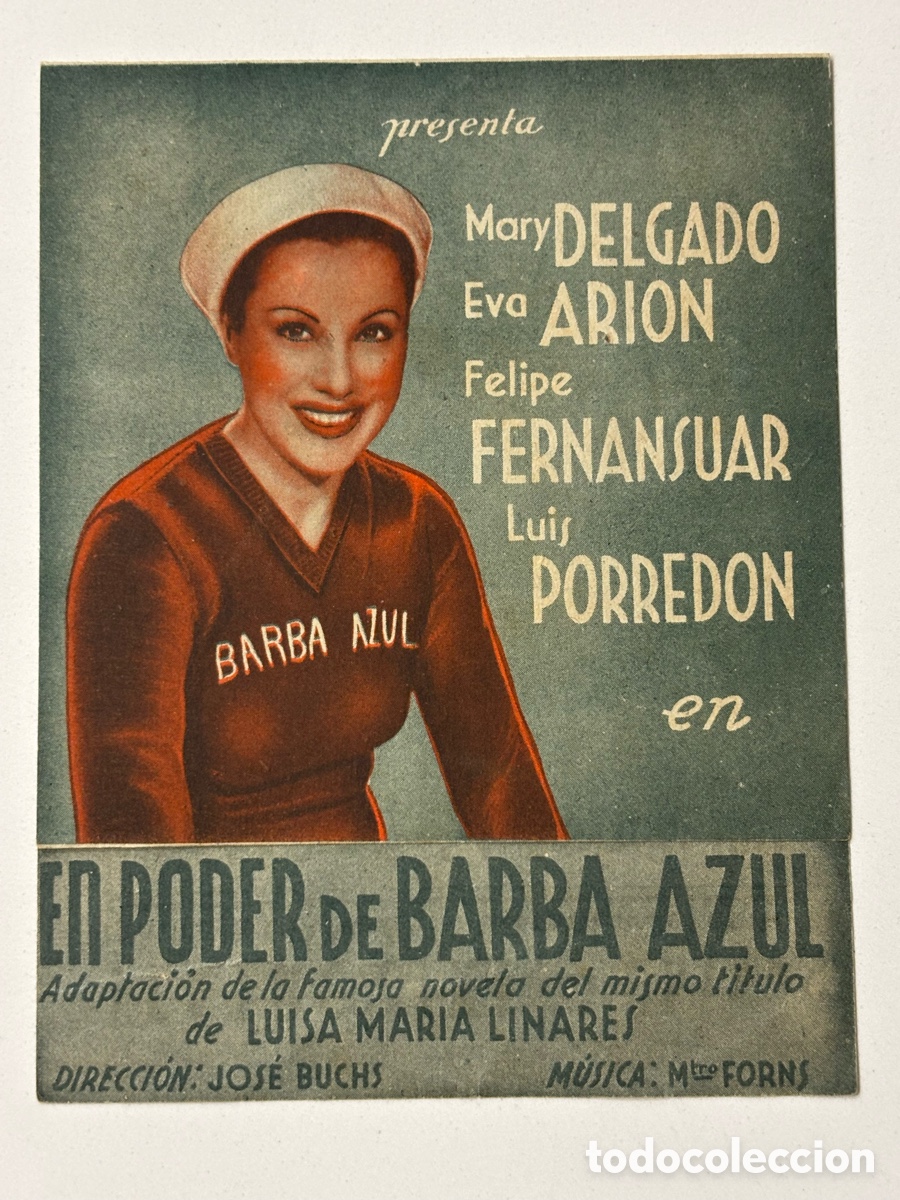 Cine: Programa el poder de barba azul Mary delgado con publicidad teatro cine chiva A20 - Foto 1