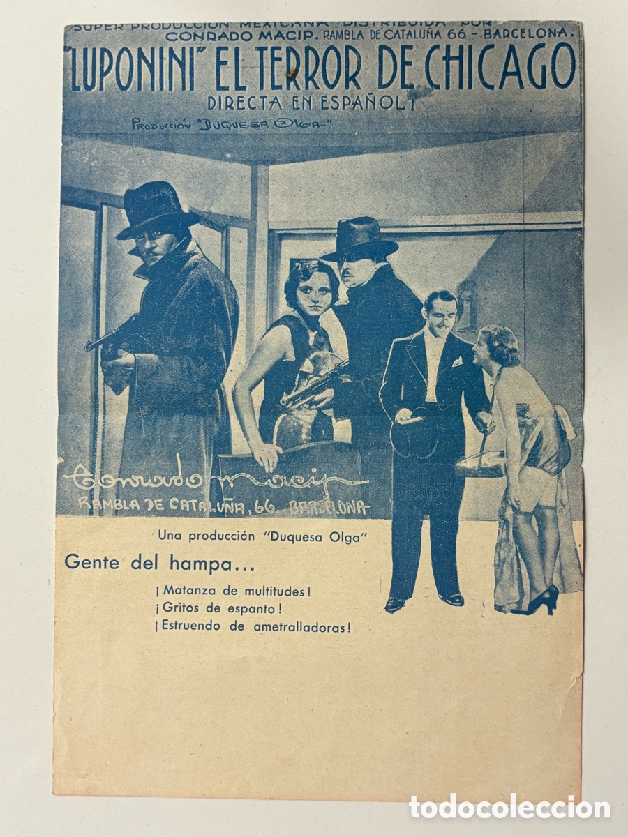 Cine: Programa luponini el terror de Chicago Maruja G&oacute;mez A20G1 - Foto 2