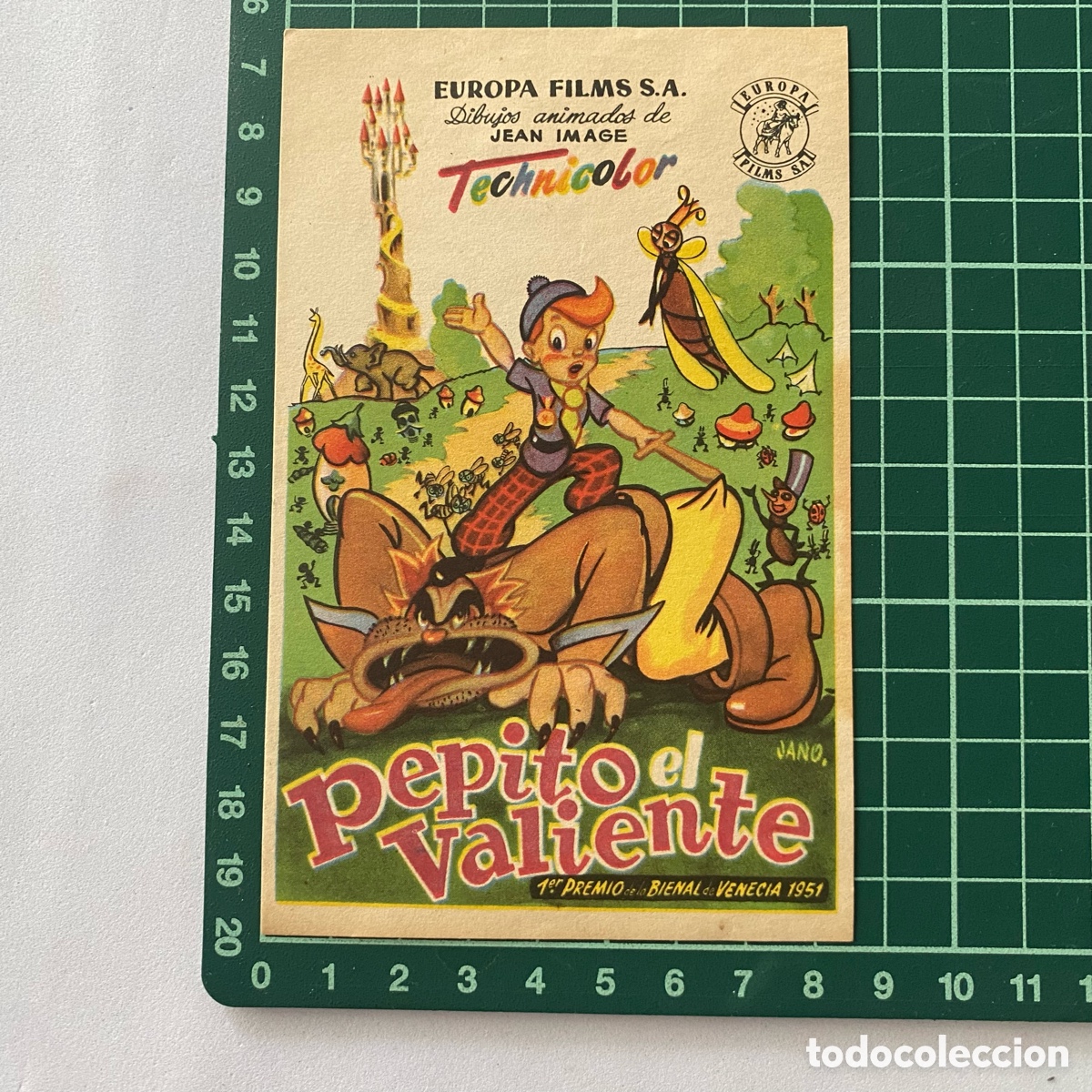 Cine: Programa de cine folleto de mano pelicula. Pepito el valiente - Foto 1