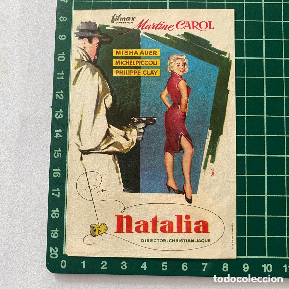 Cine: Programa de cine folleto de mano pelicula. Natalia - Foto 1
