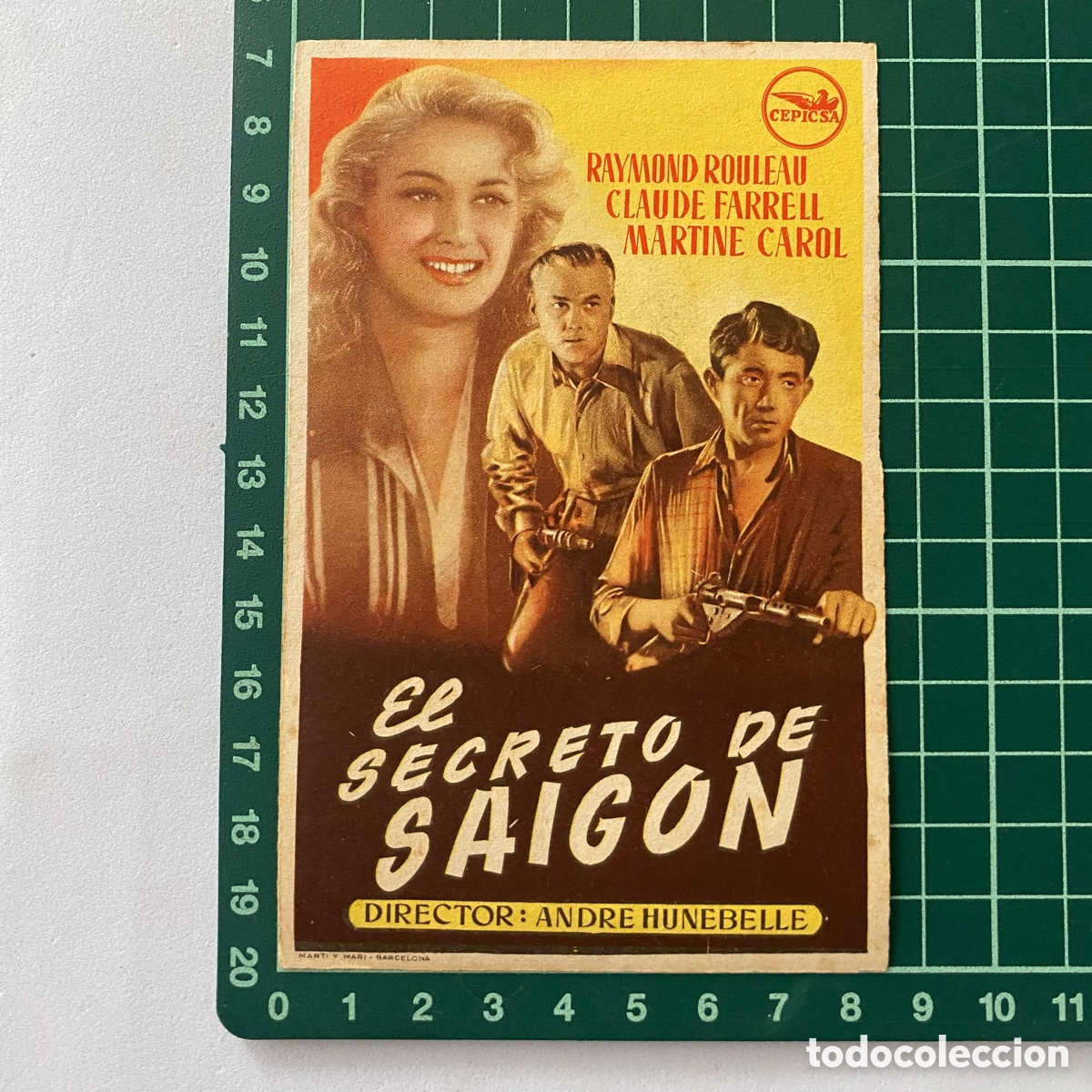 Cine: Programa de cine folleto de mano pelicula. El secreto de Saigon - Foto 1