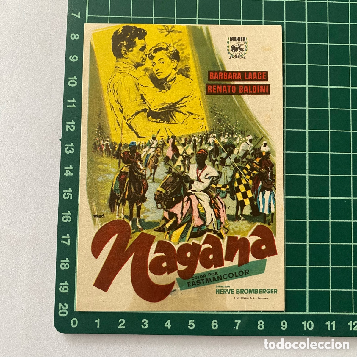 Cine: Programa de cine folleto de mano pelicula. Nagana - Foto 1