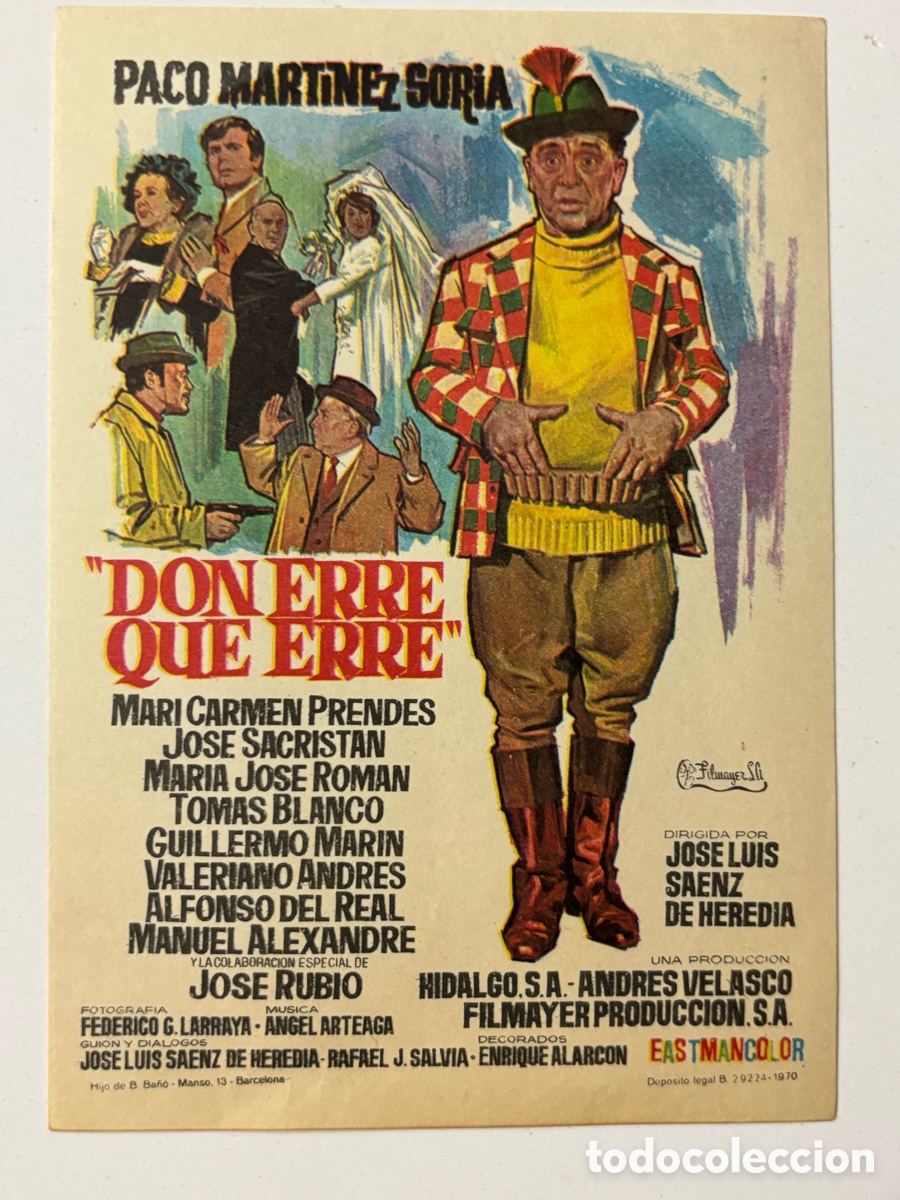 Cine: Programa don erre que erre paco Mart&iacute;nez Soria A20 - Foto 1