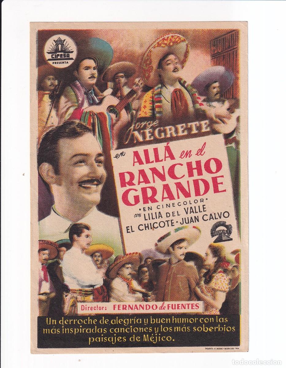 Cine: ALLA EN EL RANCHO GRANDE : JORGE NEGRETE - Foto 1
