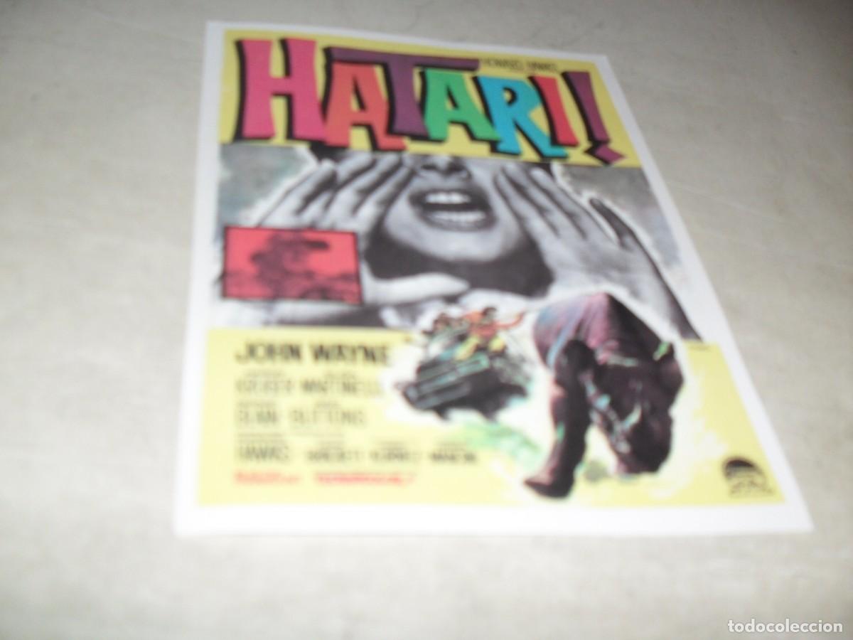 Cine: HATARI,CON JOHN WAYNE.(REPRODUCCION DEL PROGRAMA ORIGINAL,EN MISMO FORMATO). - Foto 1