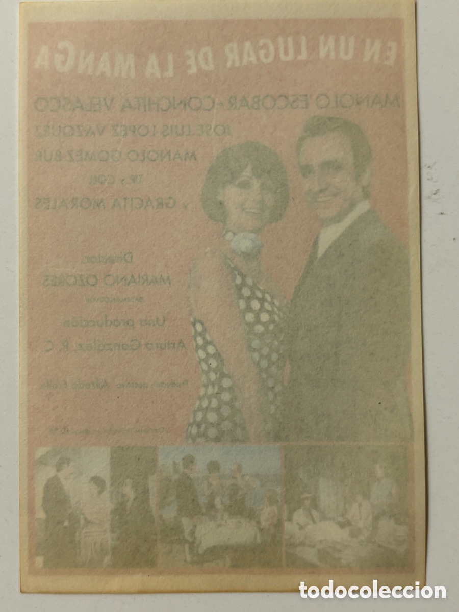 Cine: Programa en un lugar de la manga Manolo Escobar concha Velasco A20 - Foto 2