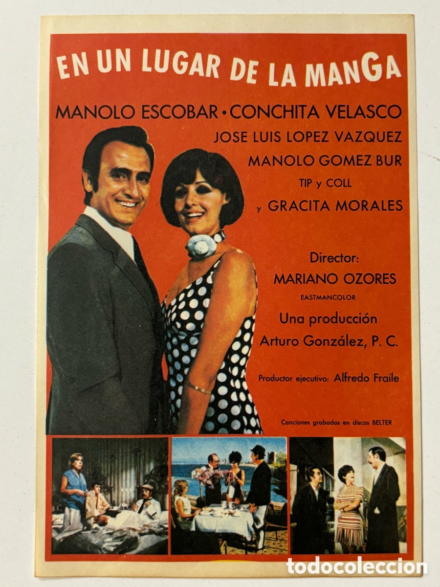 Cine: Programa en un lugar de la manga Manolo Escobar concha Velasco A20 - Foto 1