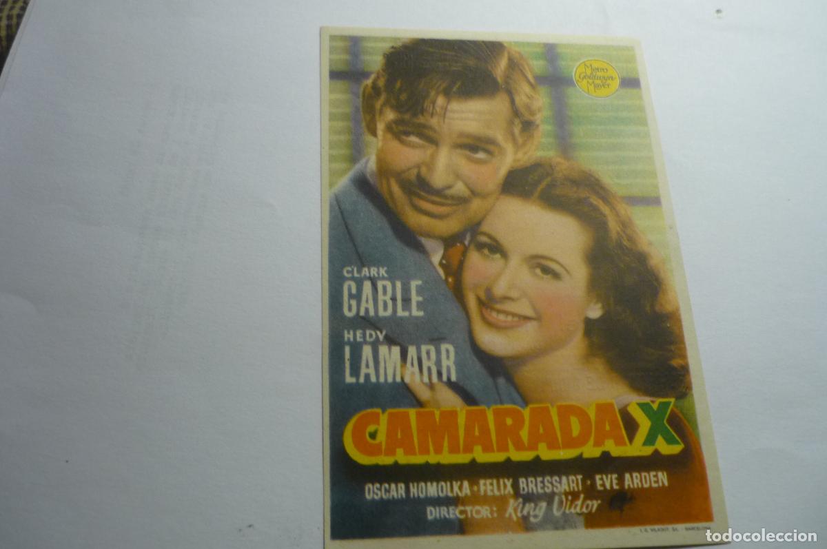 Cine: PROGRAMA CAMARADA X CLARK GABLE PUBLICIDAD-TIVOLI VENDRELL - Foto 1