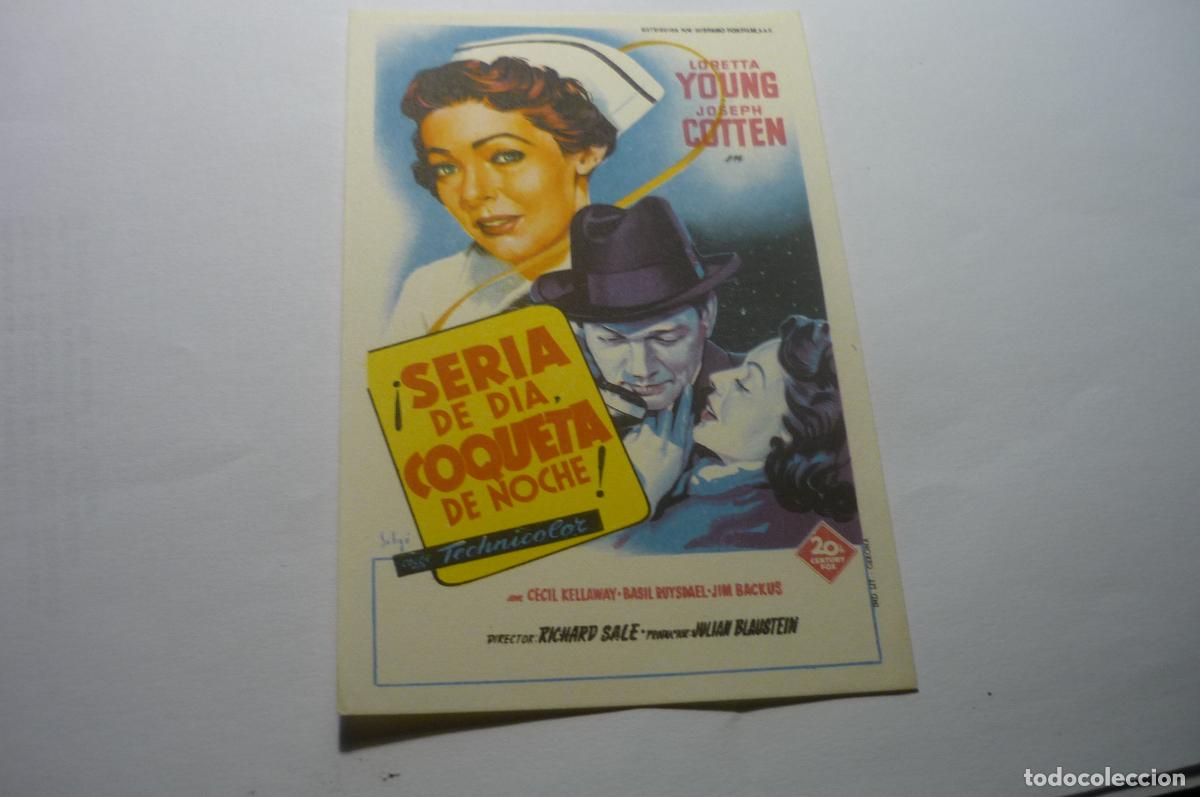 Cine: PROGRAMA SERIA DE DIA COQUETA DE NOCHE,.LORETTA YOUNG - Foto 1
