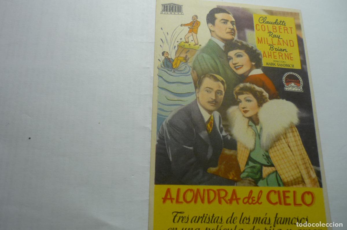 Cine: PROGRAMA ALONDRA DEL CIELO -RAY MILLAND &iexcl;&iexcl;SELLO CINE&iexcl;&iexcl; - Foto 1